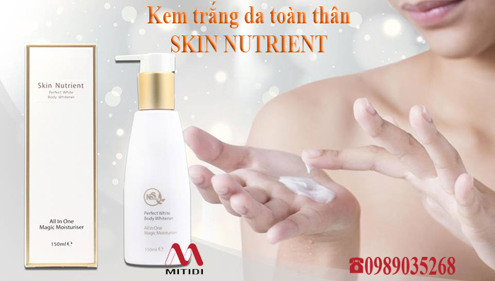 B kem tr ng da Skin Nutrient Perfect White Laser Whitening Cream